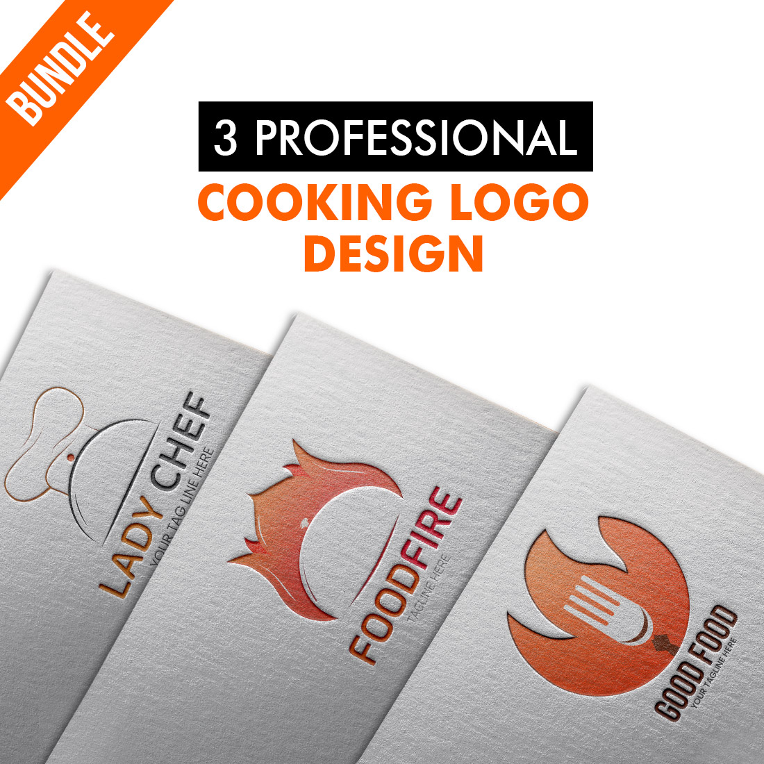 3 Cooking Logo Design bundle 8$ cover image.