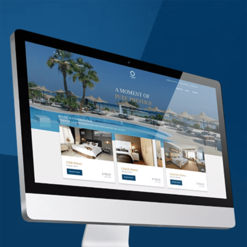 Free Colina Hotel Resort & Accommodation Website Template cover image.