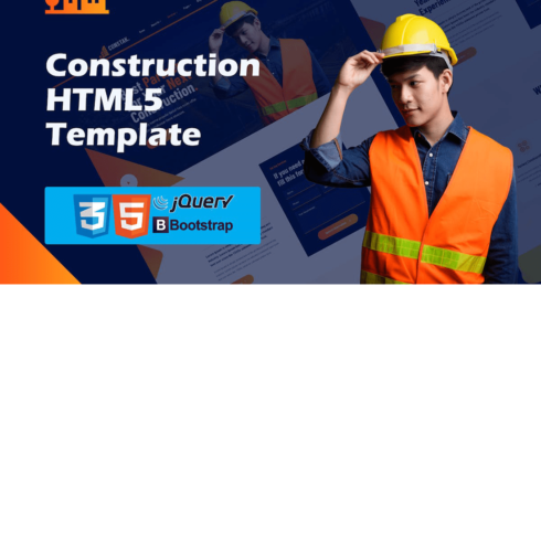 Free Constak Construction HTML5 Template cover image.