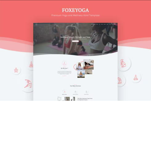 Free Foxeyoga Premium Yoga and Wellness Html Template cover image.