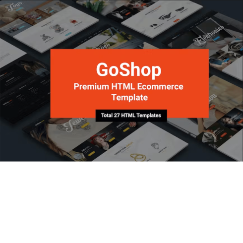 Free Goshop Ecommerce Website Template cover image.