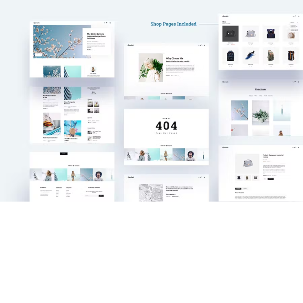 Free Genial Minimal Blog HTML Template - MasterBundles