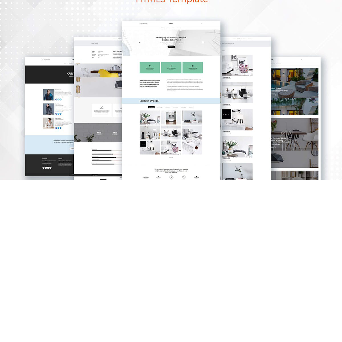 Free Cetus Creative Portfolio HTML5 Template cover image.