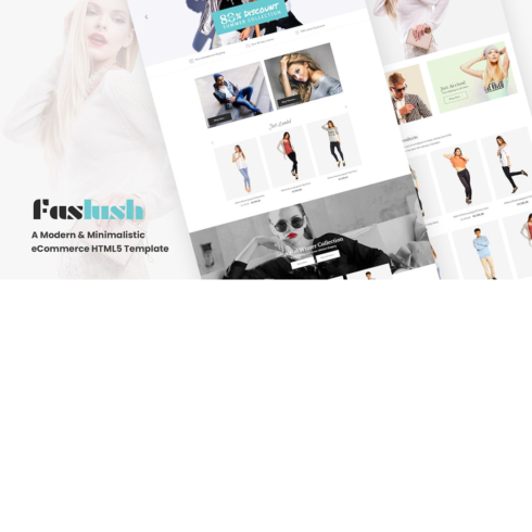 Free Faslush A Modern & Minimalistic ecommerce HTML5 Template cover image.