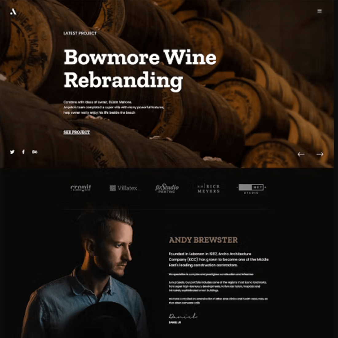 Free Andle Personal Portfolio Bootstrap 5 Template cover image.