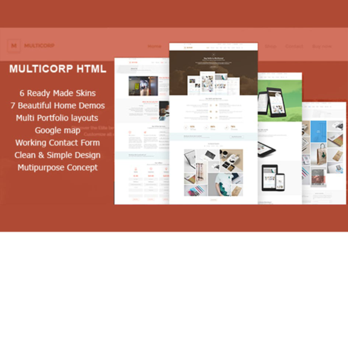 Free Clean Agency Website HTML Template cover image.