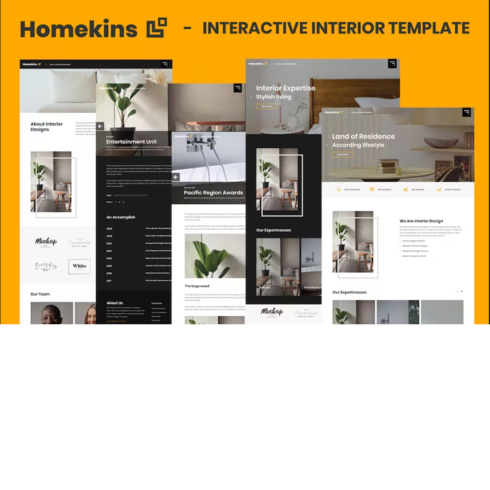 Free Homekins Interactive Interior Template cover image.