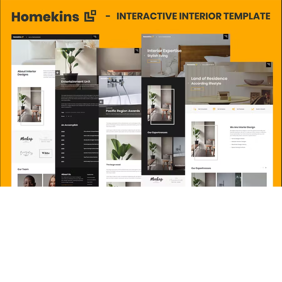 Free Homekins Interactive Interior Template cover image.