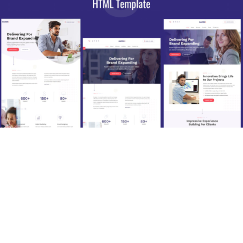 Free Agency Portfolio HTML Template cover image.