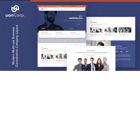 Free Business Solutions Consulting HTML Template cover image.