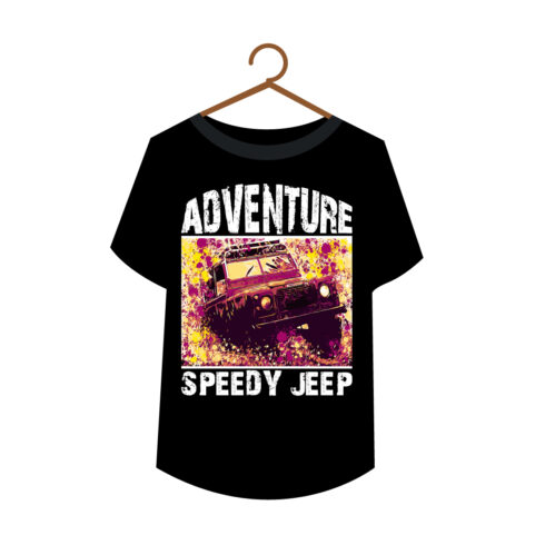 Adventure Speed Car T-shirts Design cover image.