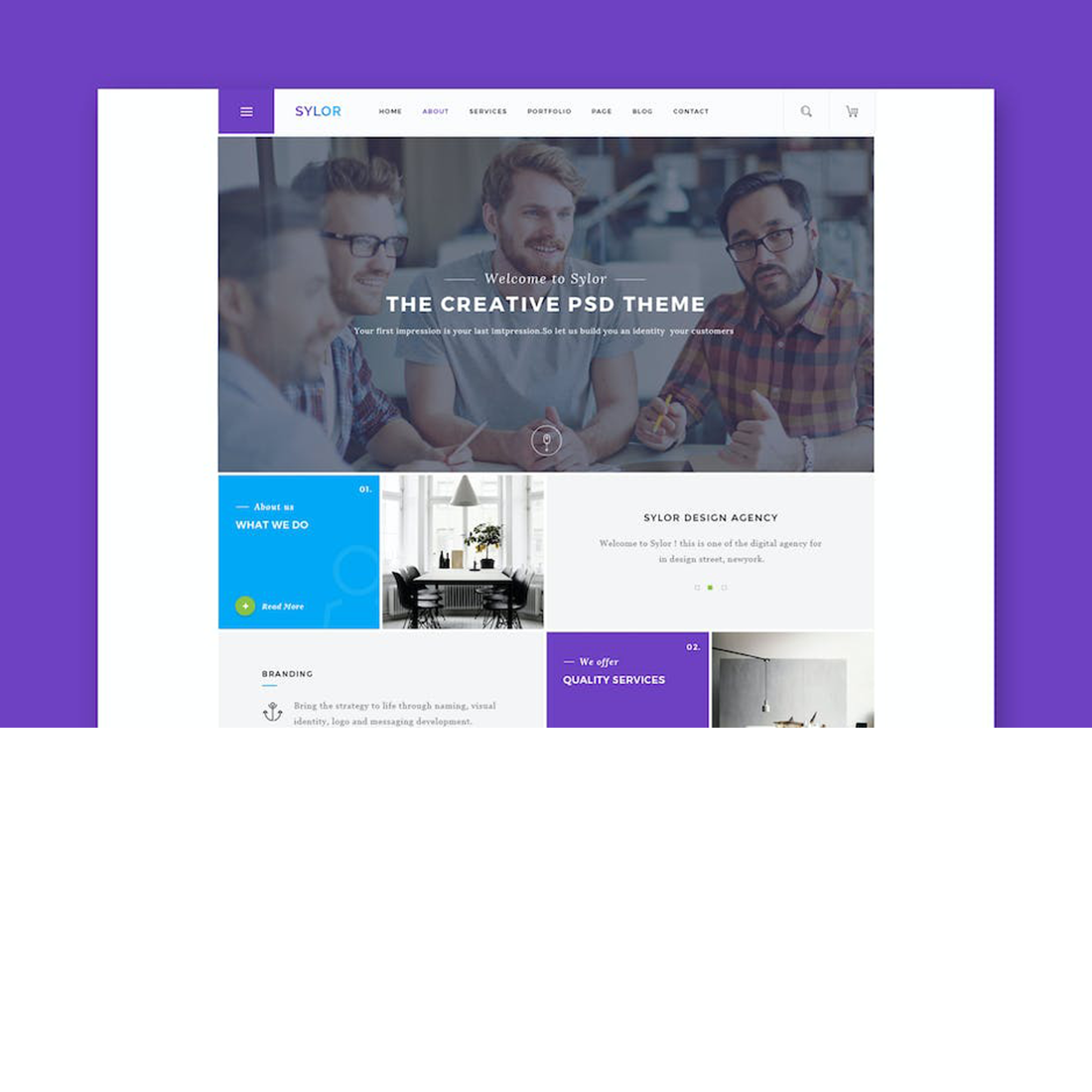 Free Agency Portfolio Website HTML Template cover image.