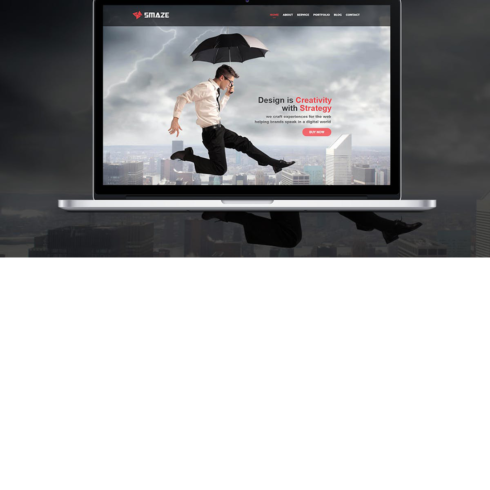 Free Material Design Agency HTML Template cover image.