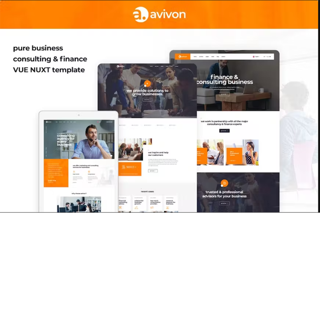 Free Business & Consulting Website Template MasterBundles