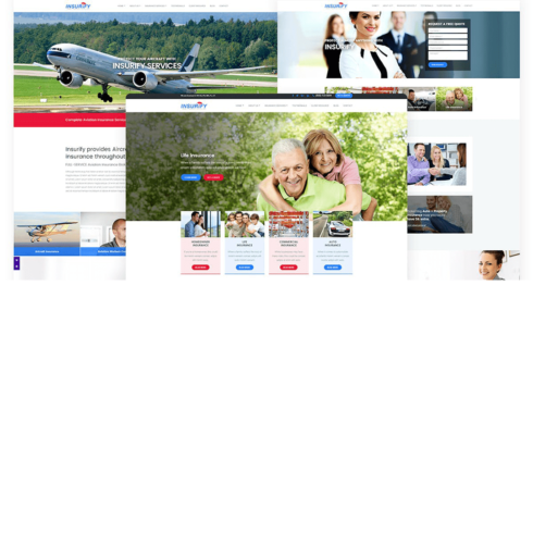 Free Ultimate Template for Insurance Agency Template cover image.