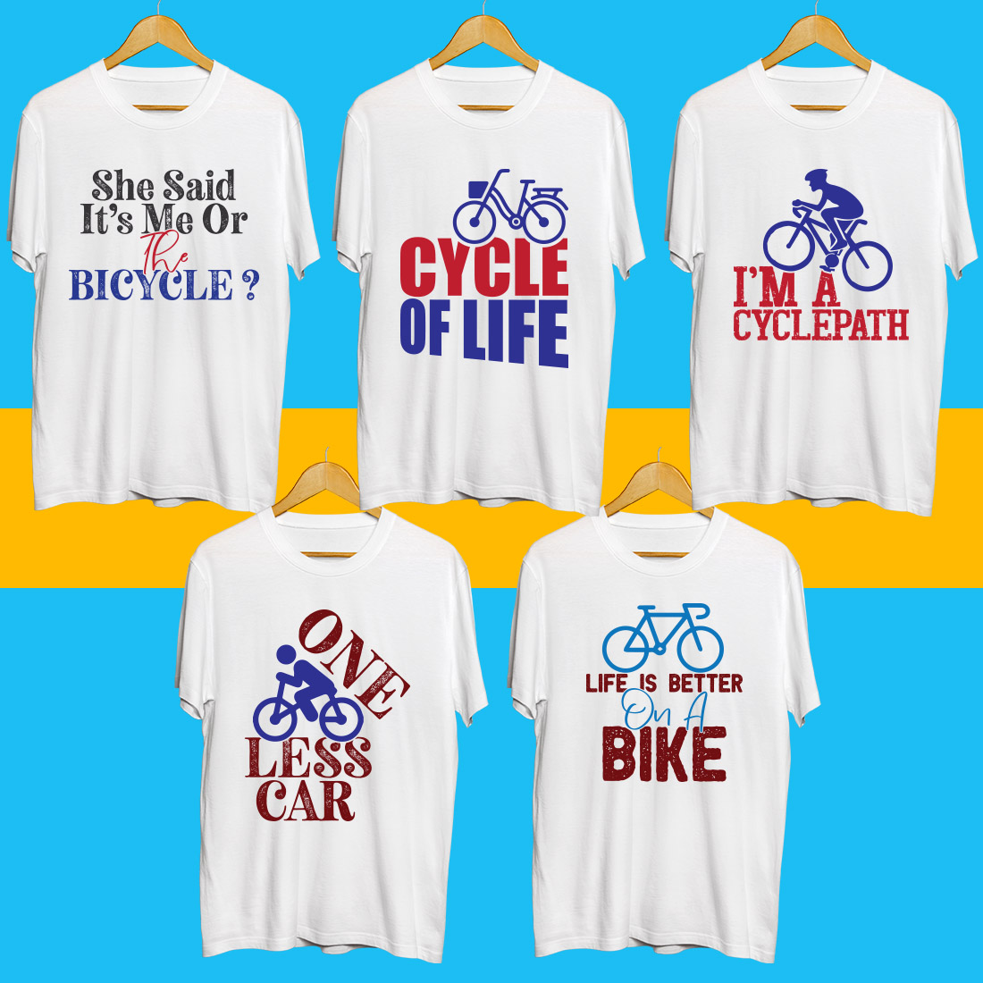 Bicycle SVG Bundle preview image.