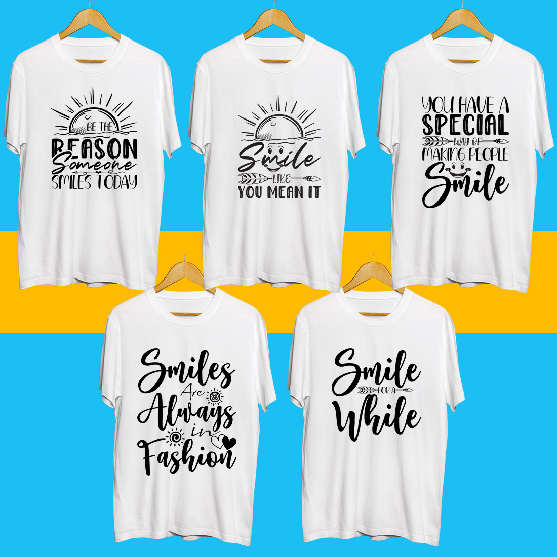Smile Day SVG Bundle preview image.