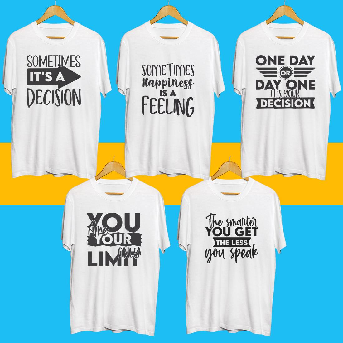Inspiration SVG T Shirt Designs Bundle preview image.