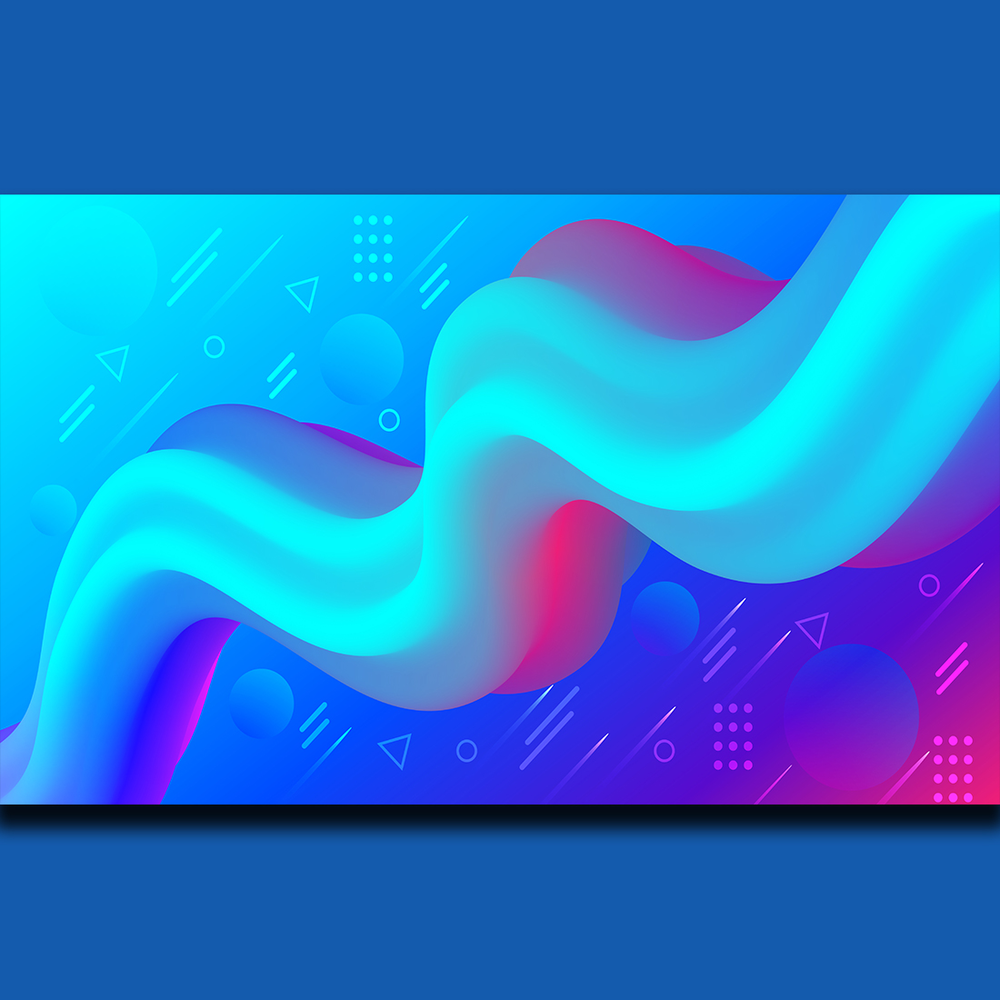 Fluid Background Design with Colorful Gradient preview image.