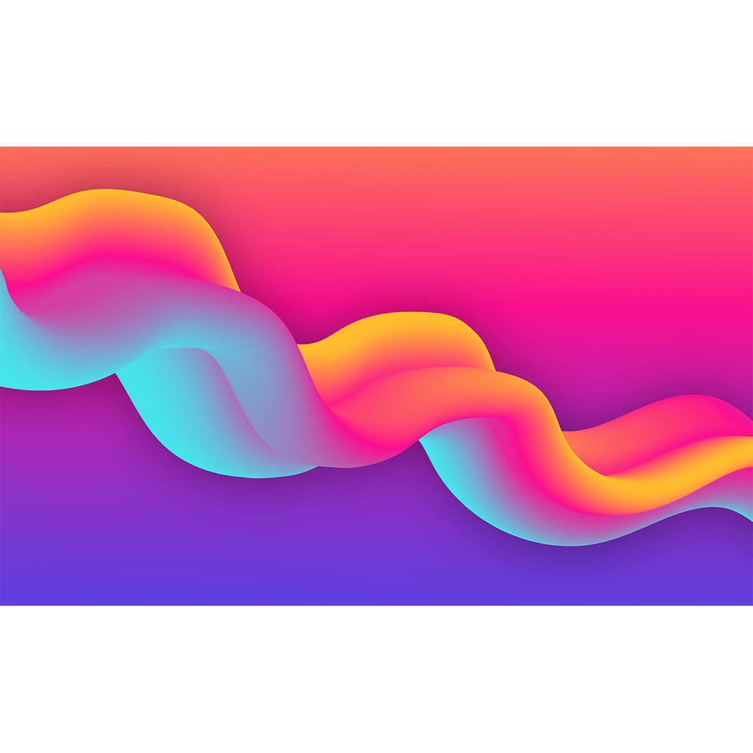Modern Technology Fluid Background Design With Colorful Gradient preview image.