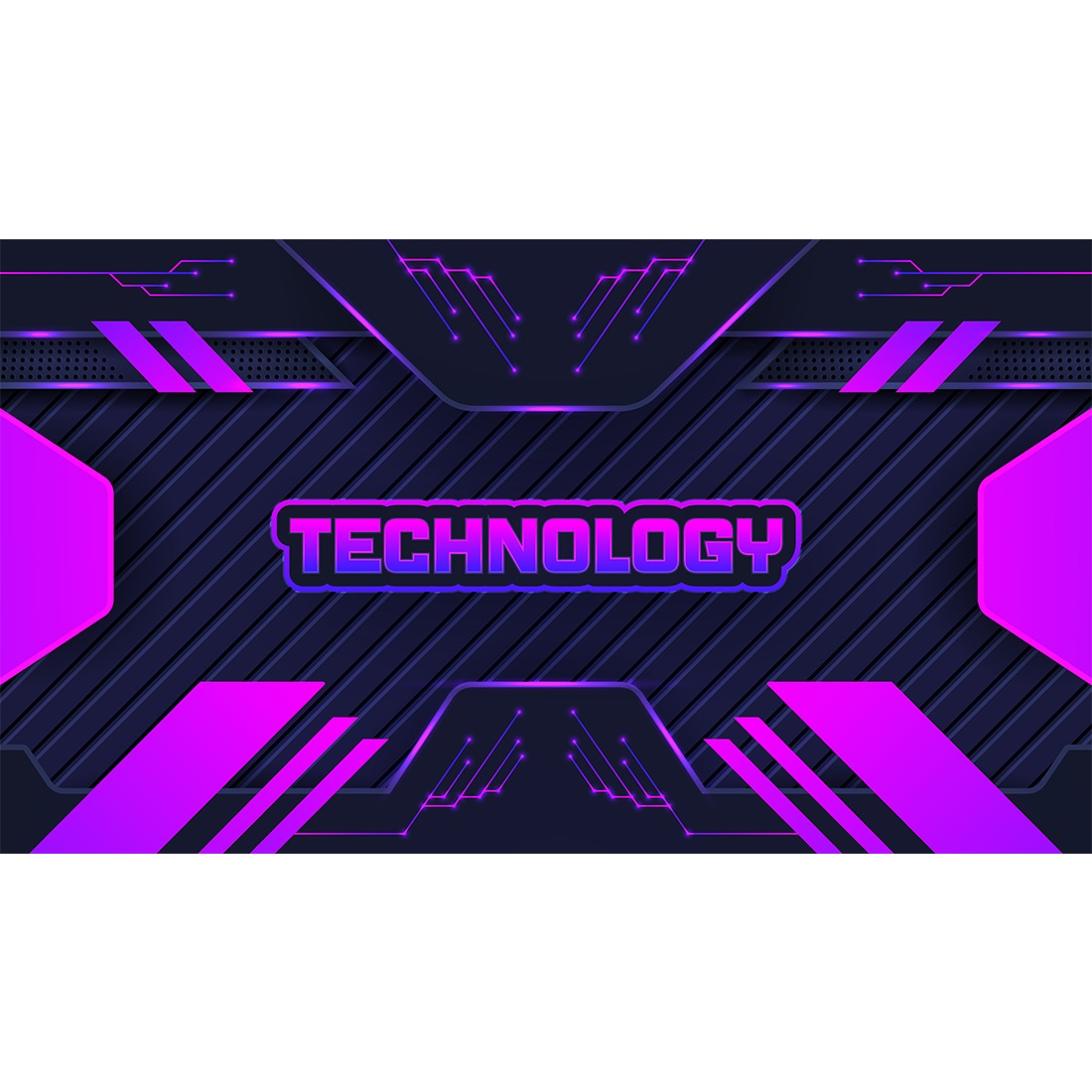 Technology Background Design With Editable Text Effect cover image.