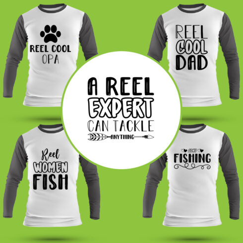 Fishing T Shirt Designs Bundle cover image.