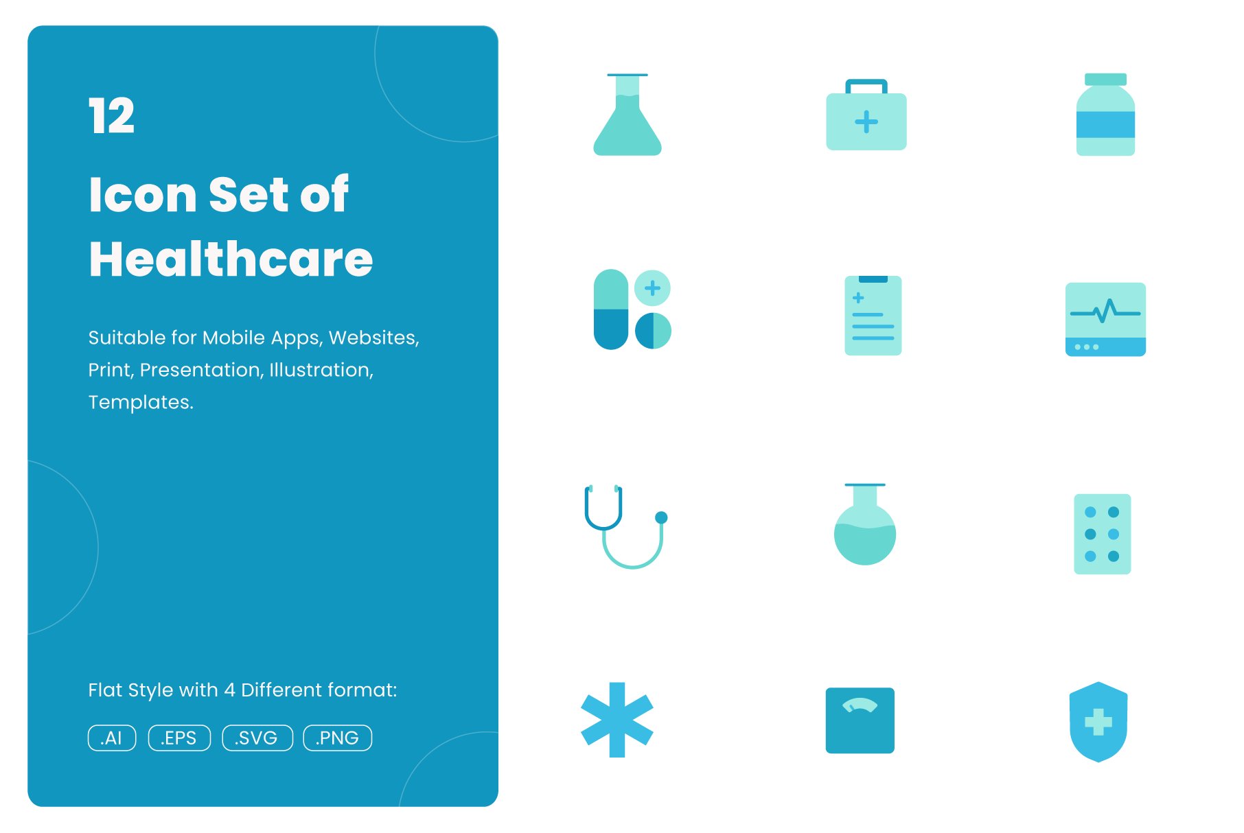 12 Icon Set of Healthcare cover image.