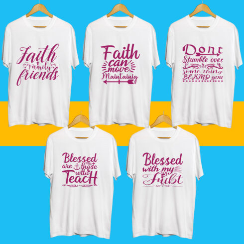Jesus SVG T Shirt Designs Bundle cover image.