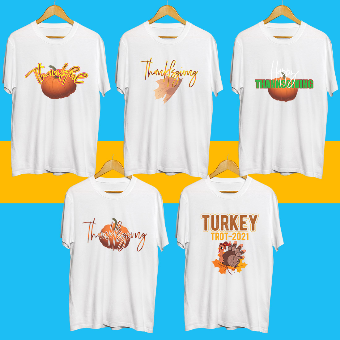 Thanksgiving SVG Bundle preview image.