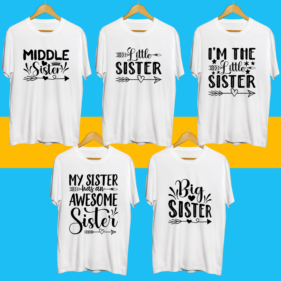 Sister SVG Bundle preview image.