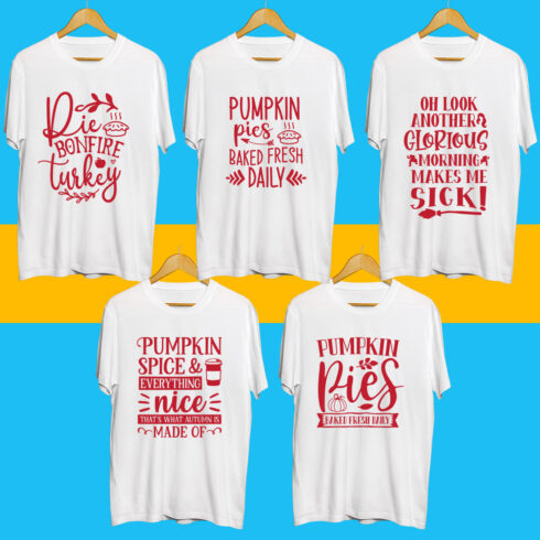 Halloween SVG T Shirt Designs Bundle cover image.