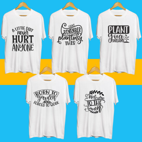 Gardening SVG T Shirt Designs Bundle cover image.