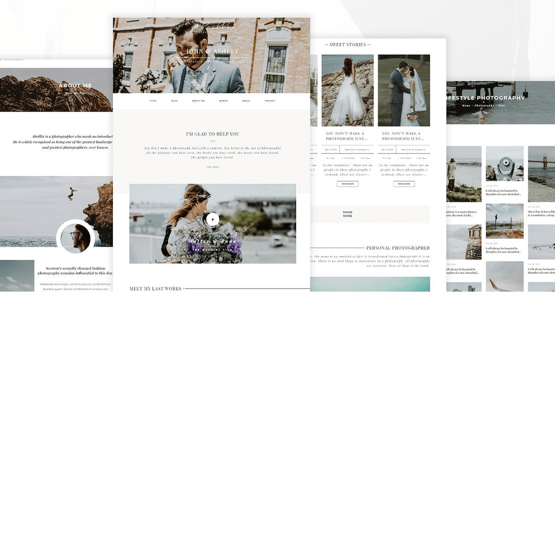 Free ABRILLIX - Creative Photography Blog Template preview image.