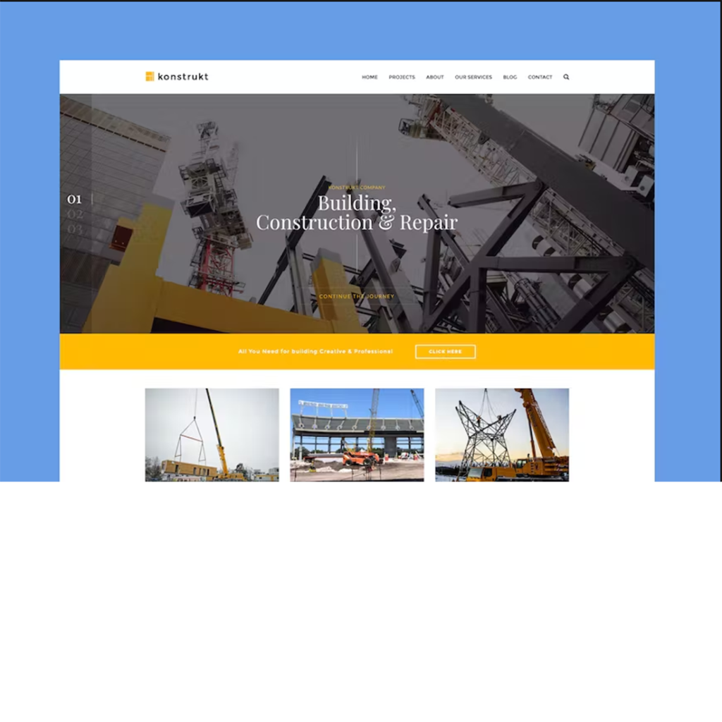 Free Konstrukt HTML5 Construction & Building Template - MasterBundles