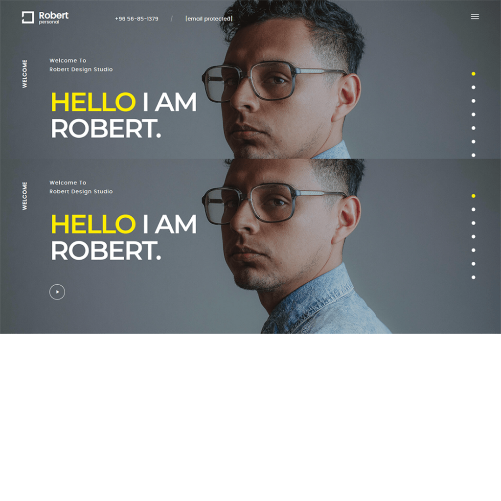 Free Personal One Page HTML Template - MasterBundles