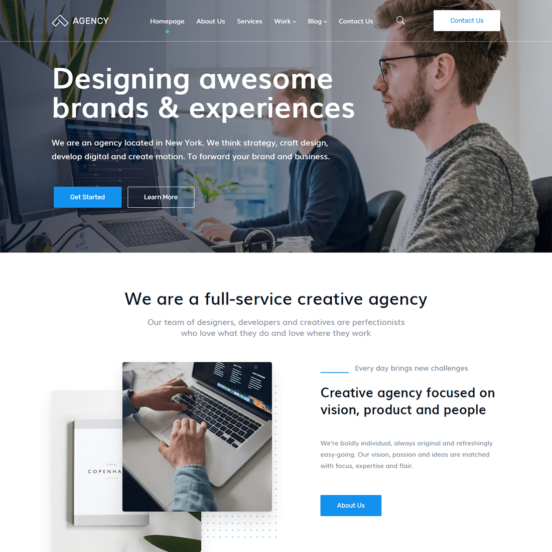 Free Digital Agency Bootstrap 5 Template preview image.