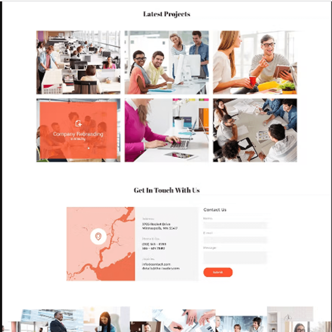 Free The Leader Creative Business HTML Template preview image.