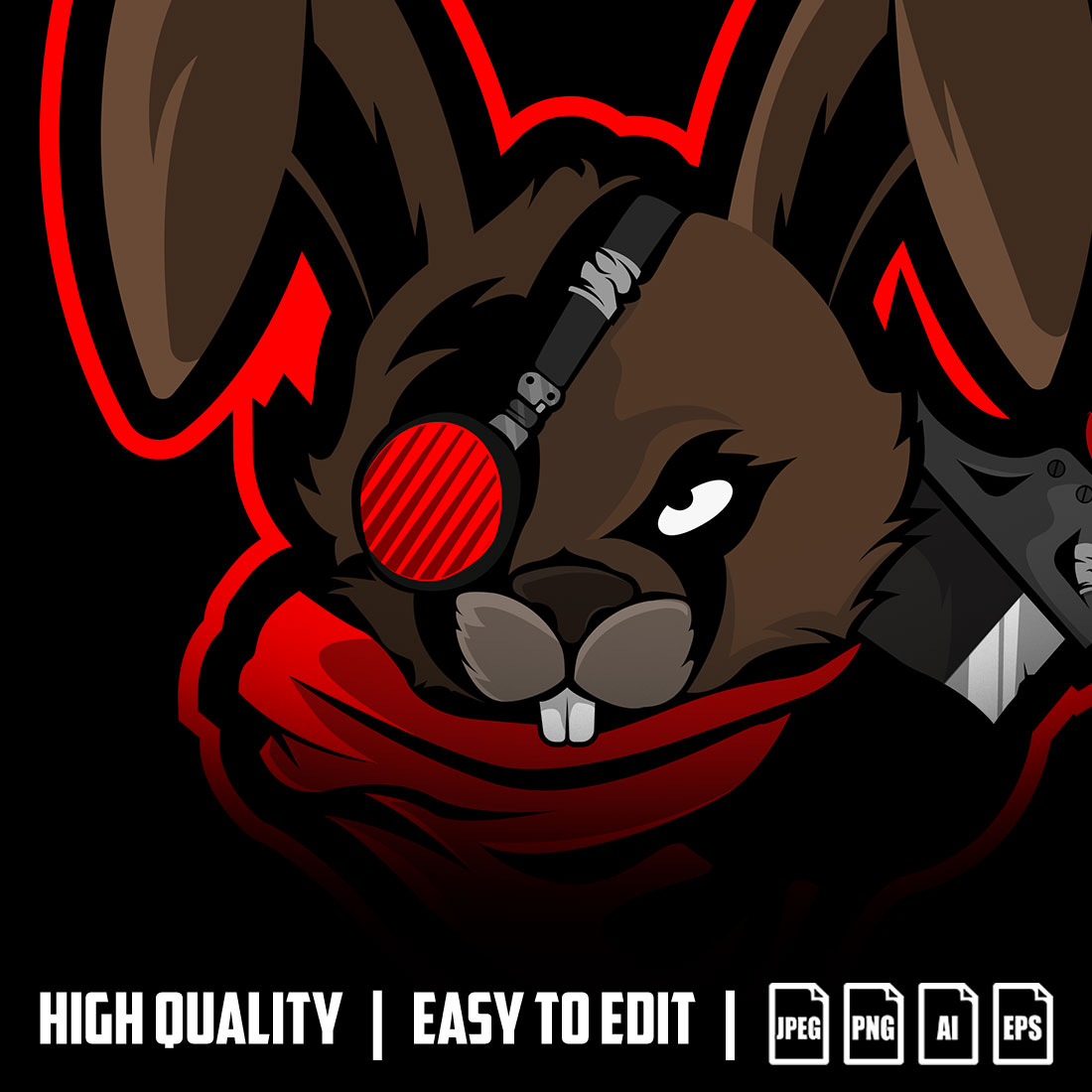 Ninja Rabbit Gaming logo for Esports Gamers & Streamers preview image.