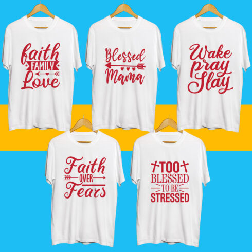 Jesus SVG T Shirt Designs Bundle cover image.