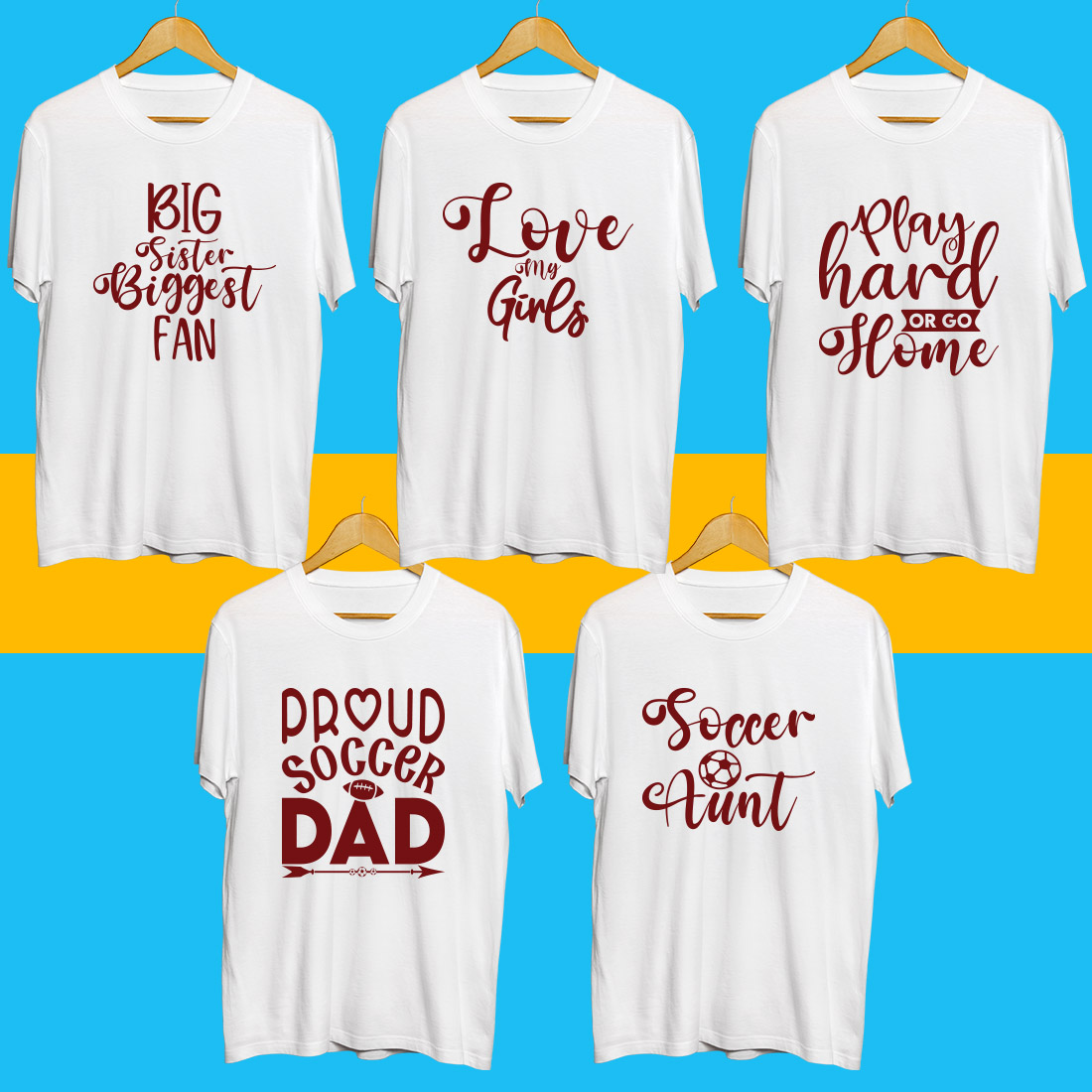 Soccer Day SVG Bundle cover image.