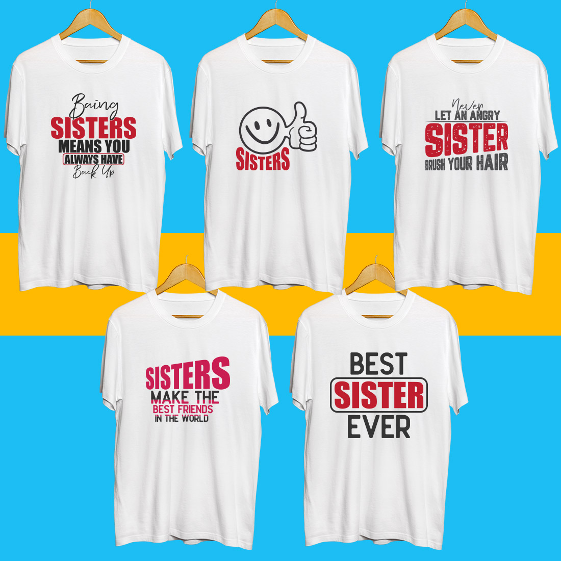 Sister Day SVG Bundle cover image.