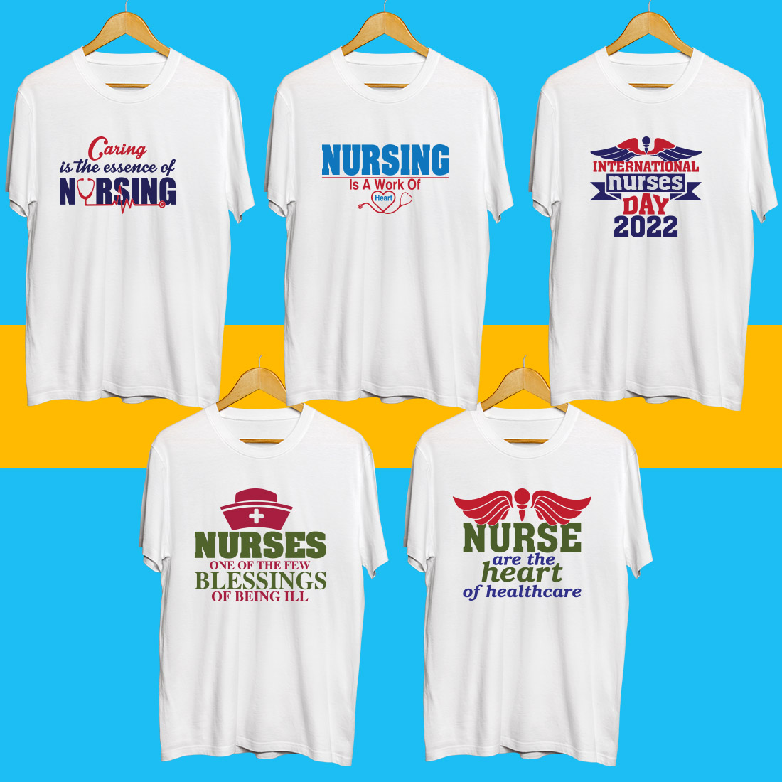 Nurse Day SVG Bundle preview image.