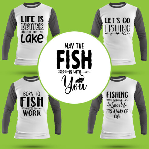 Fishing T Shirt Designs Bundle cover image.