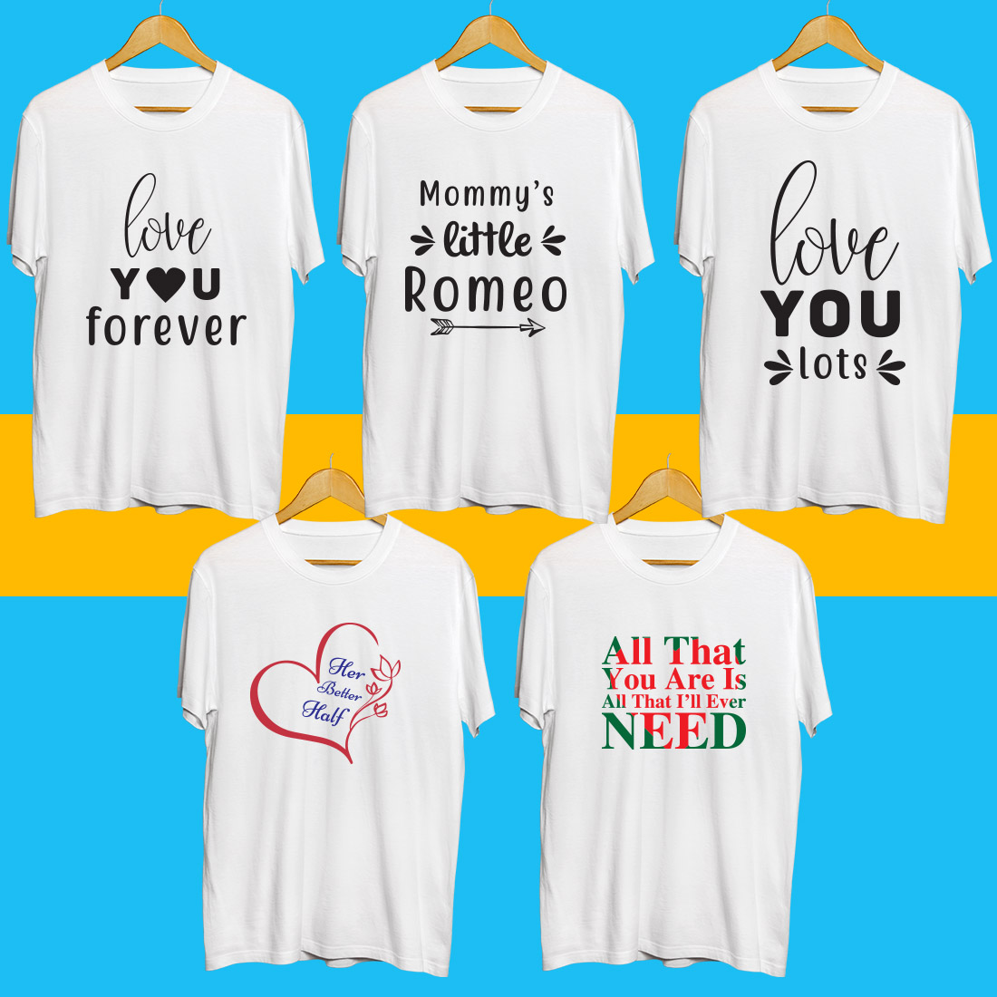 Valentines day SVG Bundle preview image.