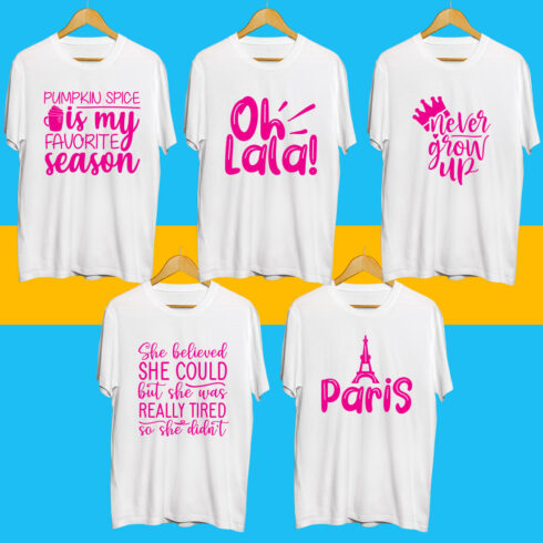 Inspiration SVG T Shirt Designs Bundle cover image.