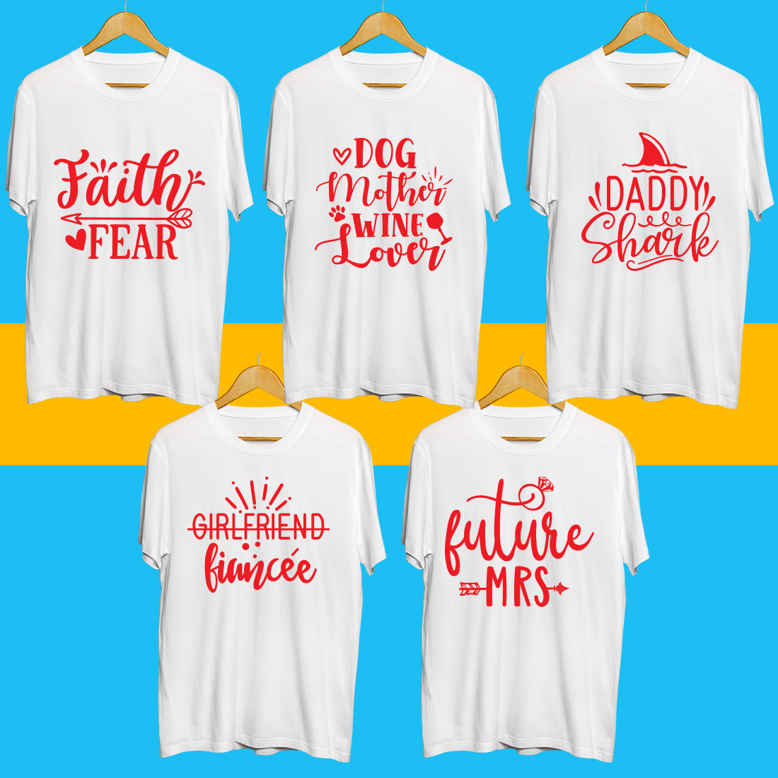 Family SVG T Shirt Designs Bundle cover image.