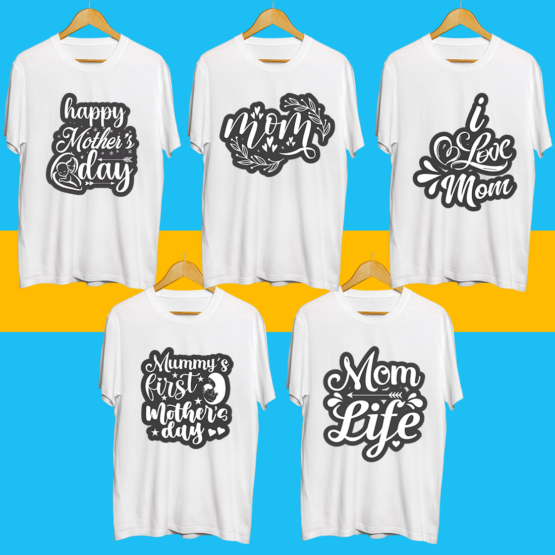 Mom SVG Bundle preview image.
