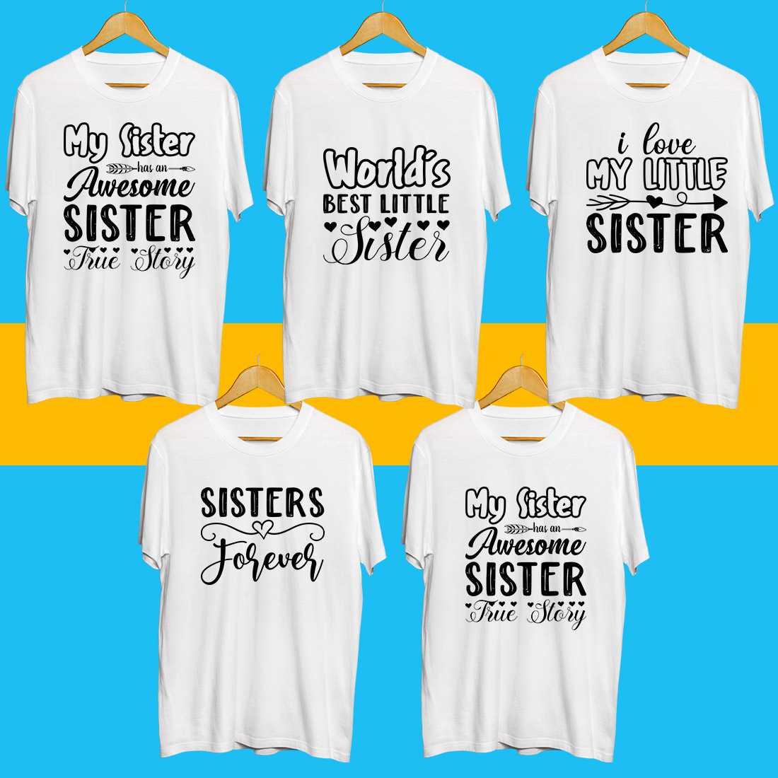 Sister SVG Bundle cover image.