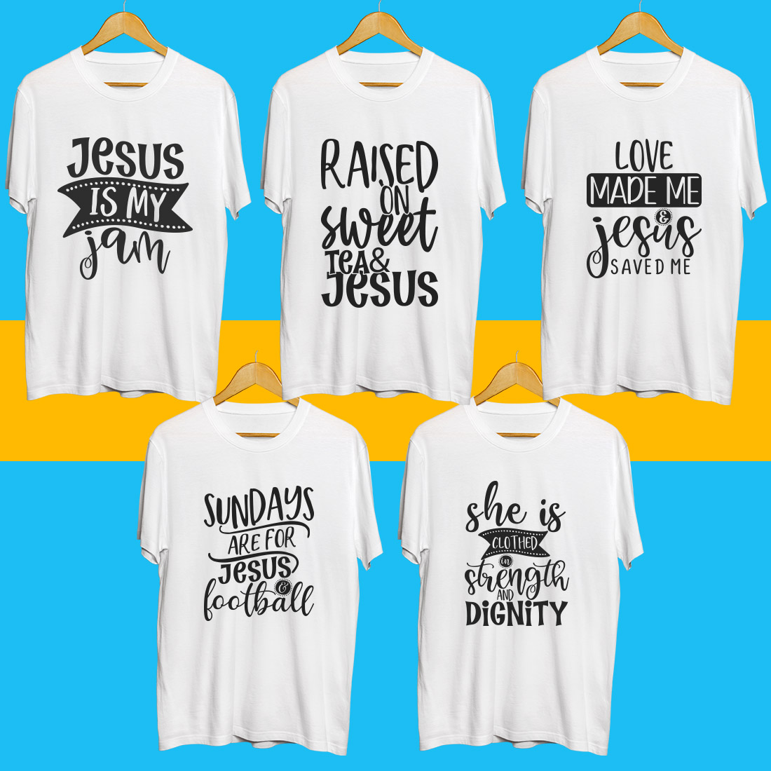 Jesus SVG Bundle preview image.