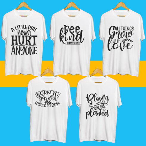 Gardening SVG T Shirt Designs Bundle cover image.